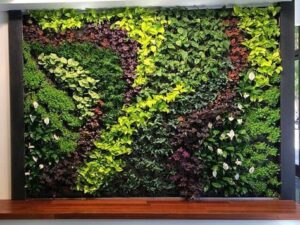 artificial flowers wall design